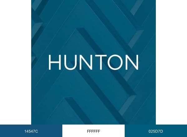 Hunton brand color palette