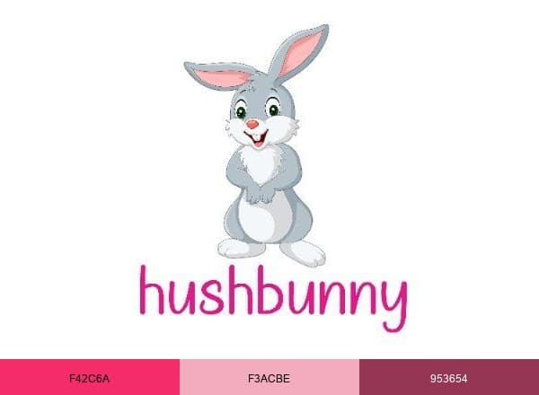 Hushbunny brand color palette