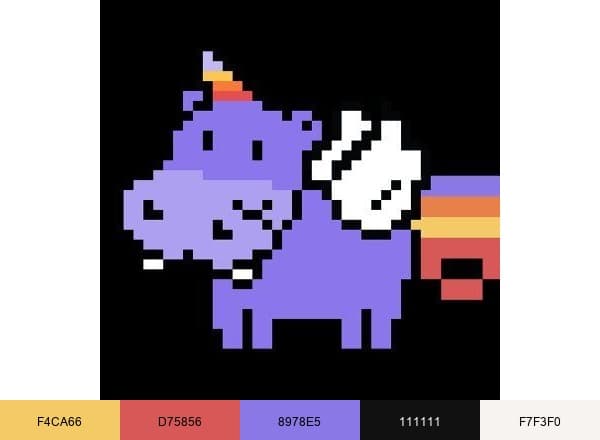 Hustle Fund 🦛 brand color palette