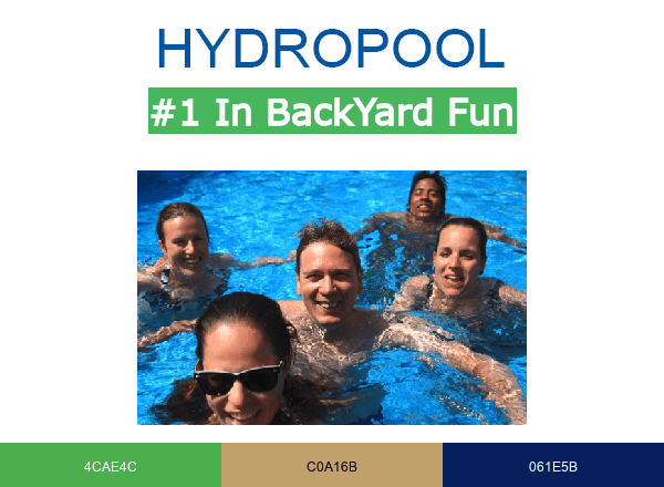 @HydroPool brand color palette