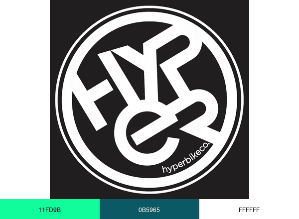 Hyper Bicycles brand color palette