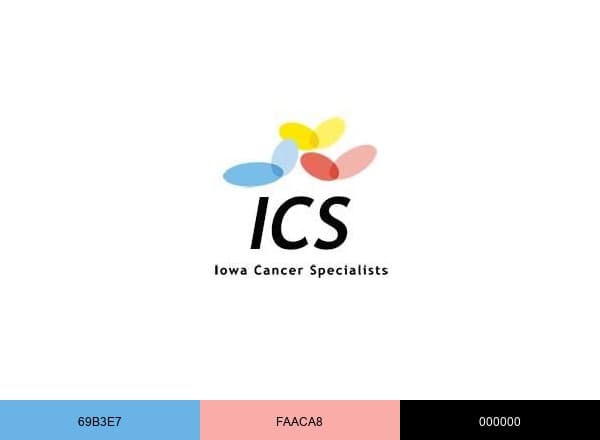 Iowa Cancer Specialists brand color palette