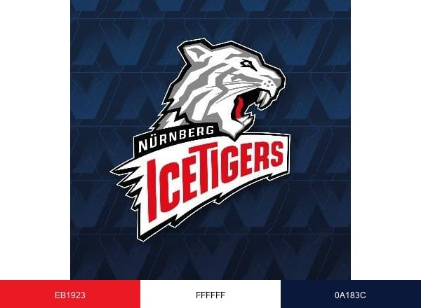 Nürnberg Ice Tigers brand color palette