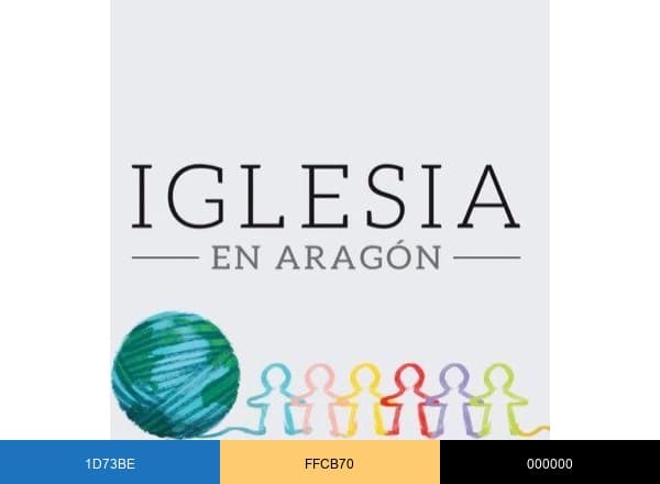 Iglesia en Aragón brand color palette