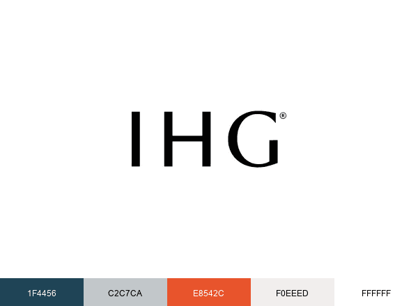 InterContinental Hotels Group brand color palette
