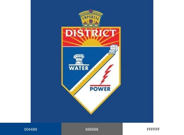 Imperial Irrigation District brand color palette