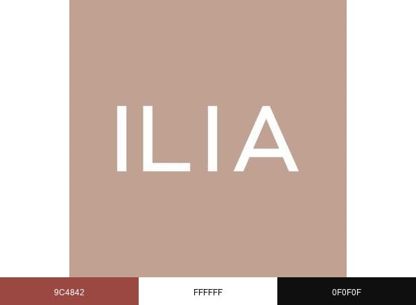 ILIA Beauty brand color palette