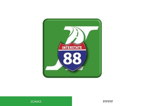 Illinois Tollway brand color palette