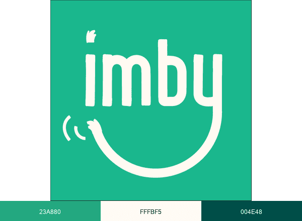 Imby Pet Food brand color palette