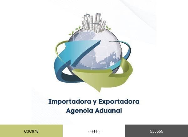 Importadora y Exportadora brand color palette