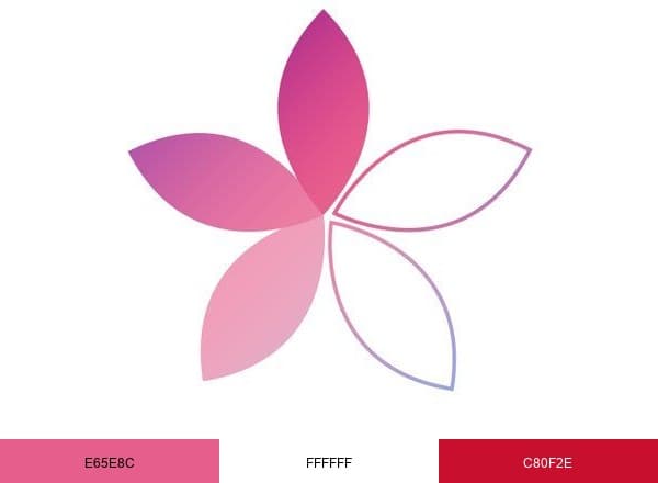 INCI Beauty brand color palette