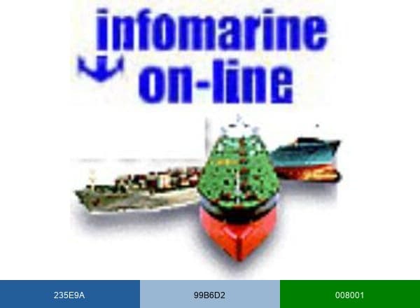 Infomarine brand color palette