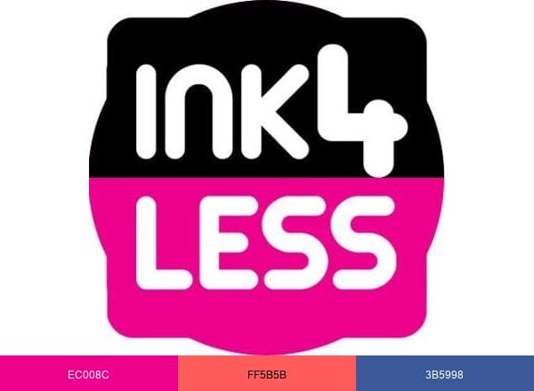 INK4LESS brand color palette
