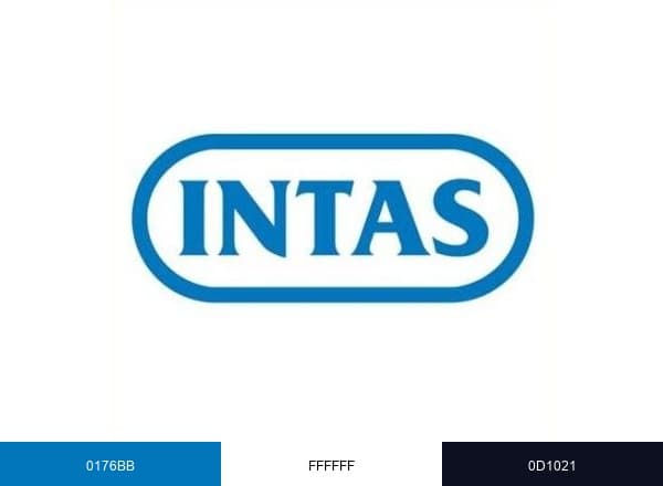 Intas Pharmaceuticals brand color palette