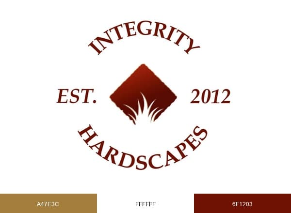 At Integrity Hardscape brand color palette