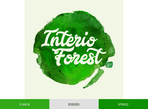 Interioforest Plantscaping Solutions brand color palette