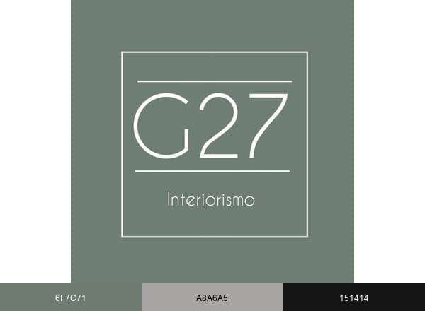 Interiorismo G27 brand color palette