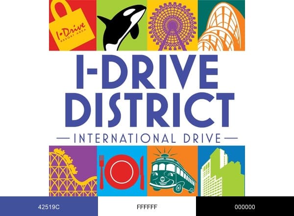 International Drive Orlando brand color palette