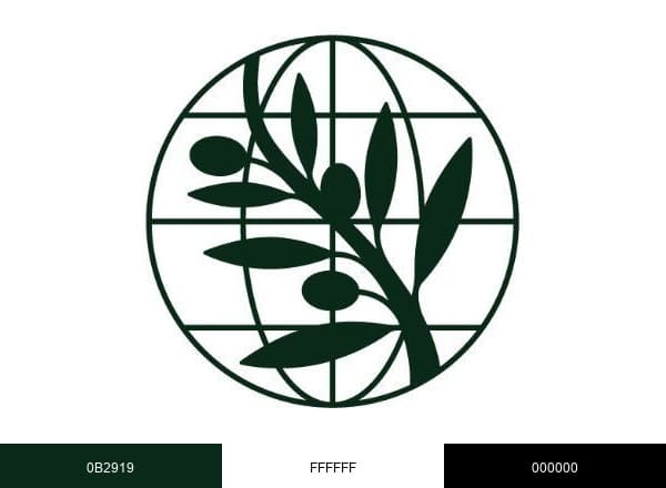 International Olive Council brand color palette