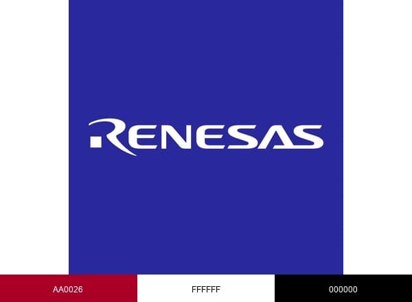 Renesas Electronics brand color palette