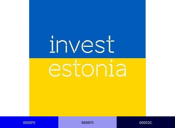 Invest in Estonia brand color palette
