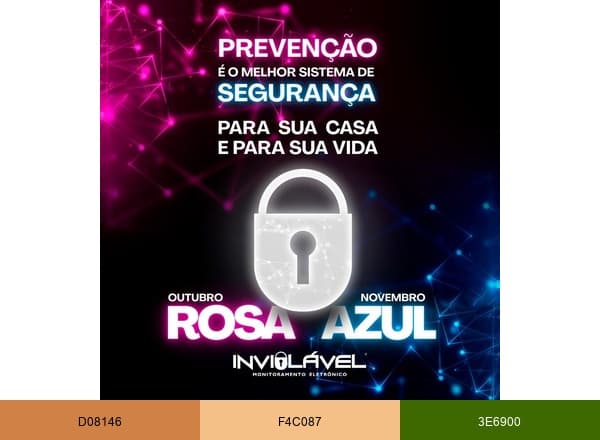Inviolável brand color palette