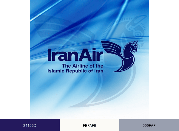 Iran Air brand color palette