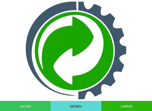 Iranzayeat brand color palette