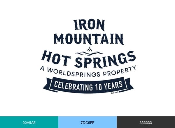 Iron Mountain Hot Springs brand color palette