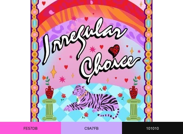 Irregular Choice brand color palette
