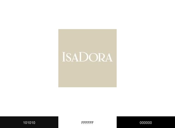 Isadora Cosmetics brand color palette