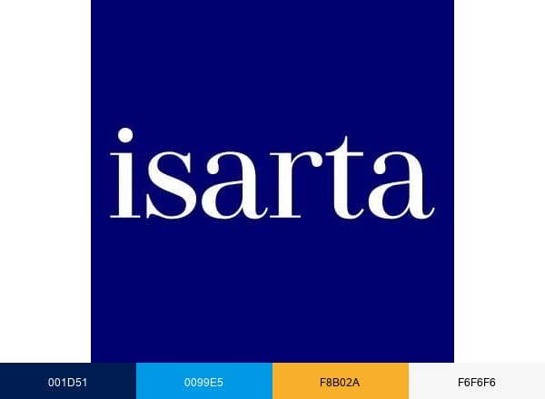 Isarta brand color palette