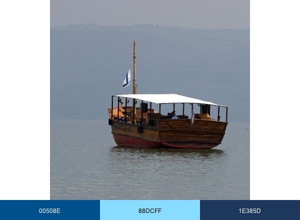 Israel Tours brand color palette