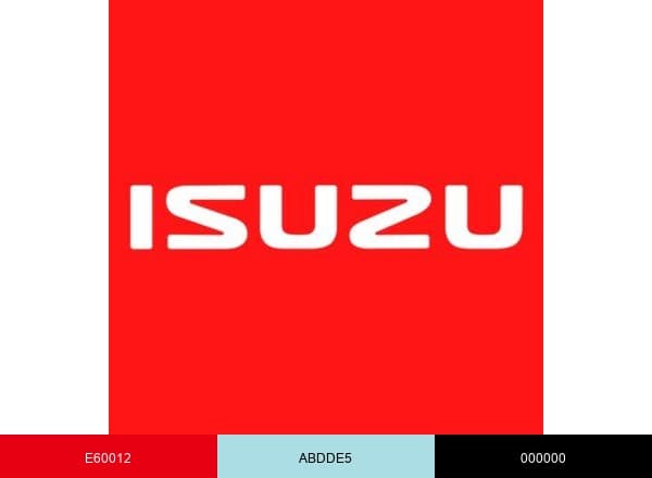 Isuzu Philippines brand color palette