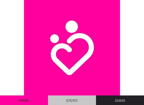 Iswarya Fertility brand color palette
