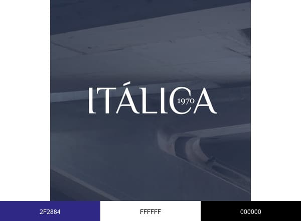 ITALICA 1970 brand color palette