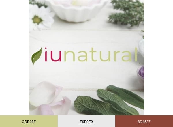 Iunatural brand color palette
