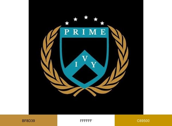 Ivy and Prime brand color palette