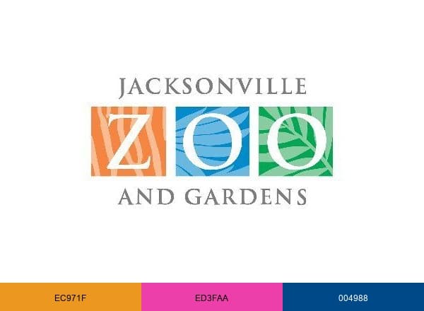 Jacksonville Zoo and Gardens brand color palette
