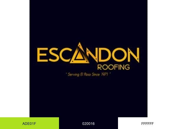 Escandon Roofing Inc. brand color palette