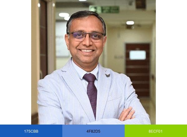 Dr Ashu Kumar Jain brand color palette