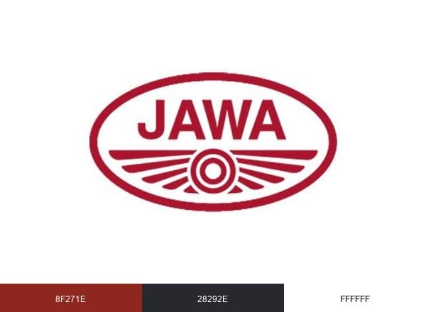 Jawa Motorcycles brand color palette