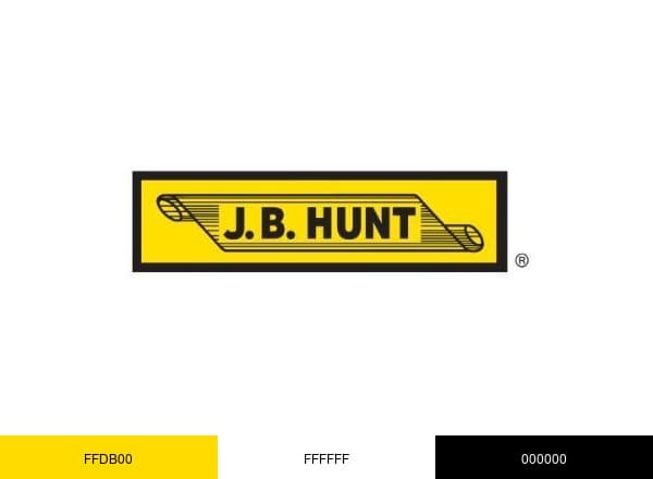 J.B. Hunt 360 brand color palette