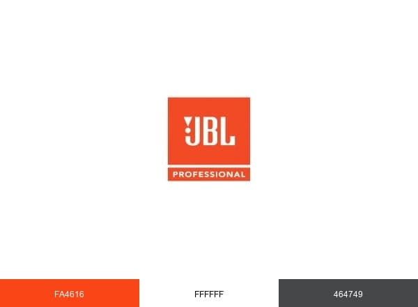 JBL Professional brand color palette