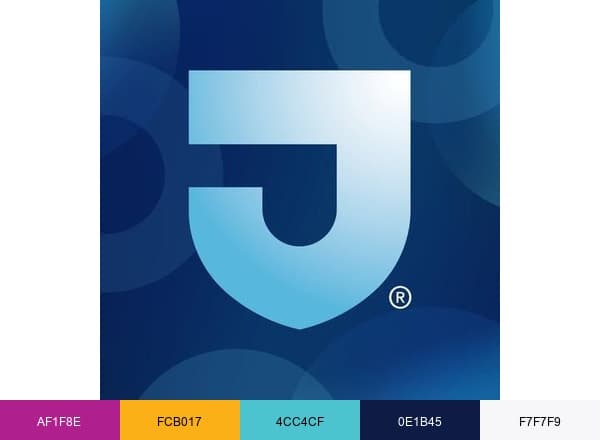 Jefferson Health brand color palette