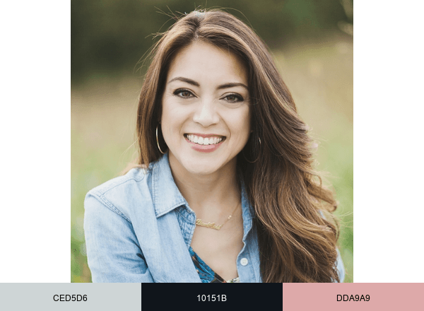 Jen Woodhouse brand color palette