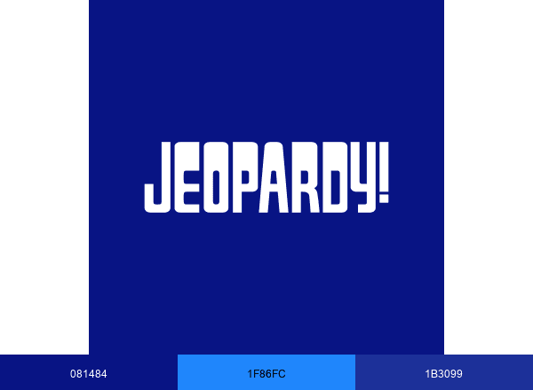Jeopardy! brand color palette