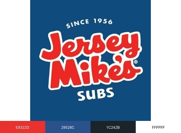 Jersey Mike's USA brand color palette