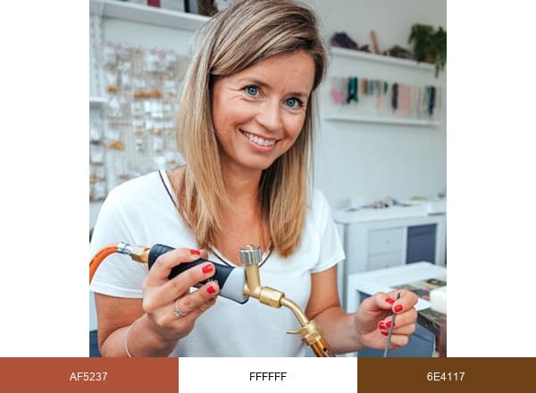 – Jewels with Flair brand color palette
