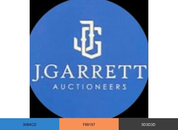 JGarrettAuctioneers brand color palette